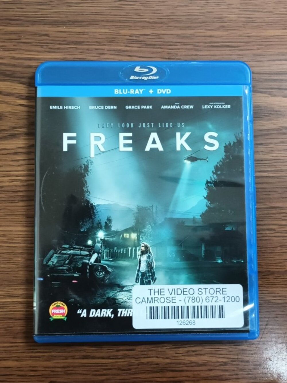 Freaks Blu ray 2018 Emile Hirsch Bruce Dern Grace Park Amanda Crew Lexy Kolker